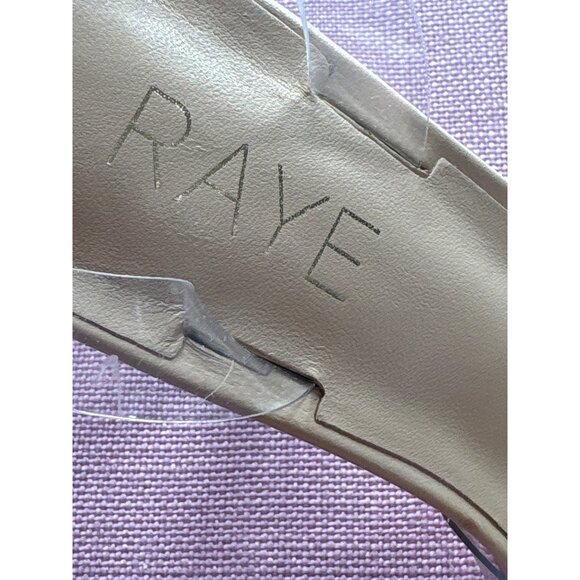 RAYE Candy High Heels in Nude 6.5 Womens Lucite PVC Sandals - Picture 7 of 12